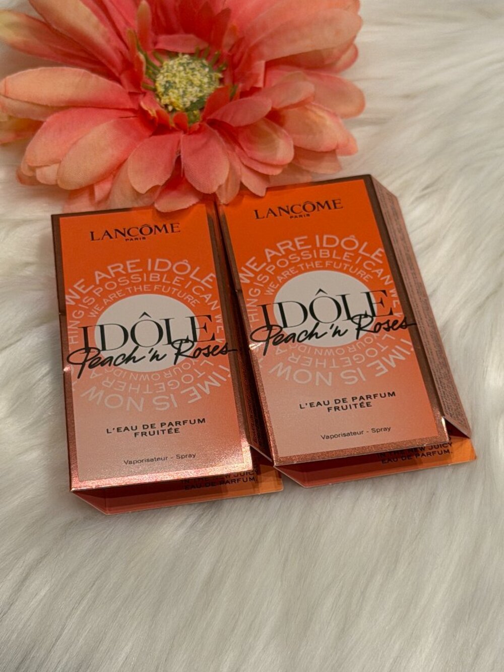 🎁5 For $25 Lancome Idole Peach & Roses 1.2 ml Sample Spray
